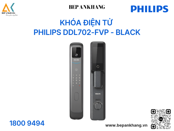 Khóa điện tử PHILIPS DDL702-FVP - Black